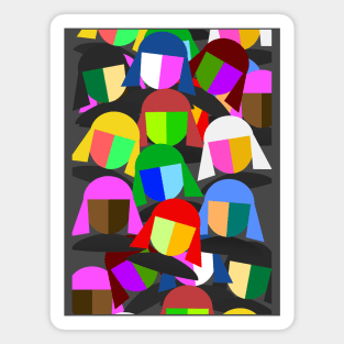 Abstract Faces Magnet